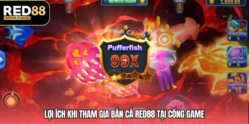 Bắn Cá RED88 3 Lợi ích khi tham gia bắn cá RED88 tại cổng game