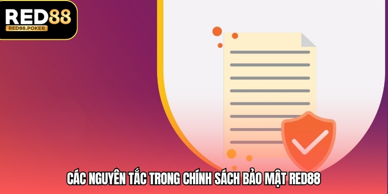 Các nguyên tắc trong chính sách bảo mật RED88