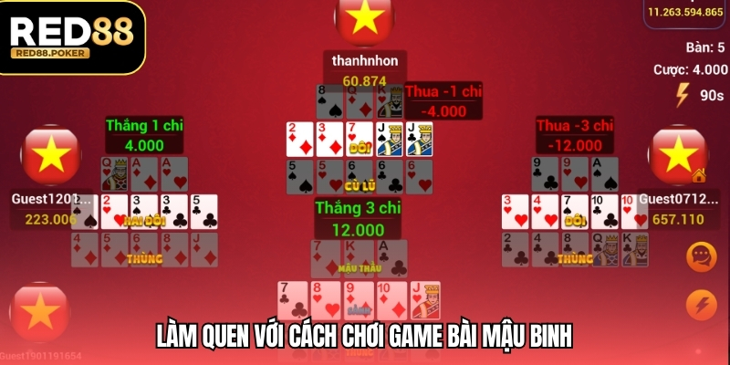 Làm quen với cách chơi game bài mậu binh